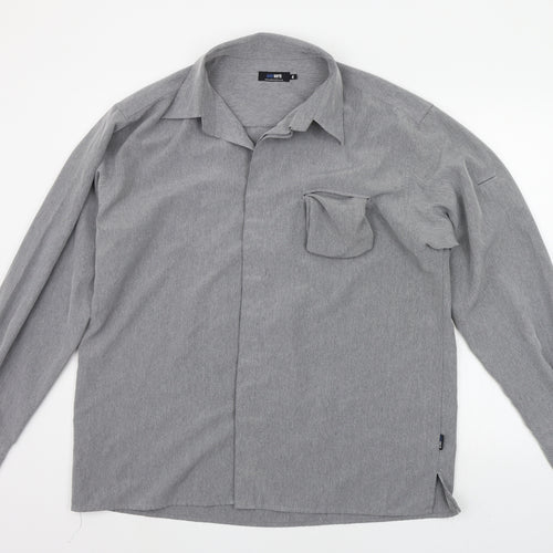 Peter Werth Mens Grey    Button-Up Size XL