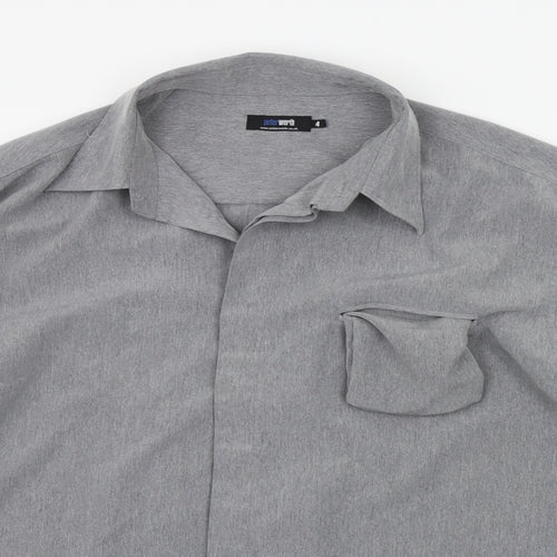Peter Werth Mens Grey    Button-Up Size XL