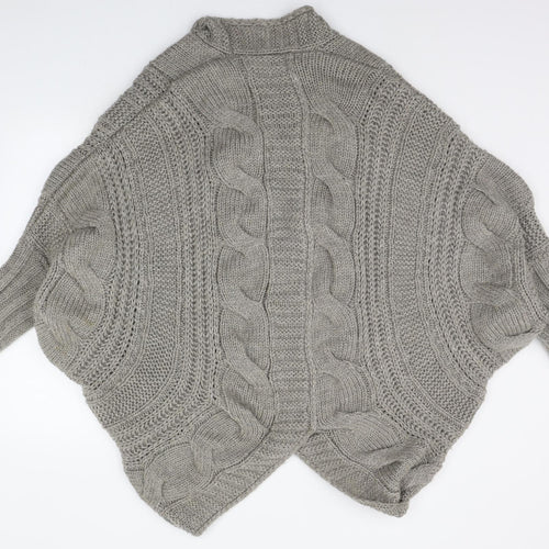 Zara Knit Womens Grey   Cardigan Jumper Size M