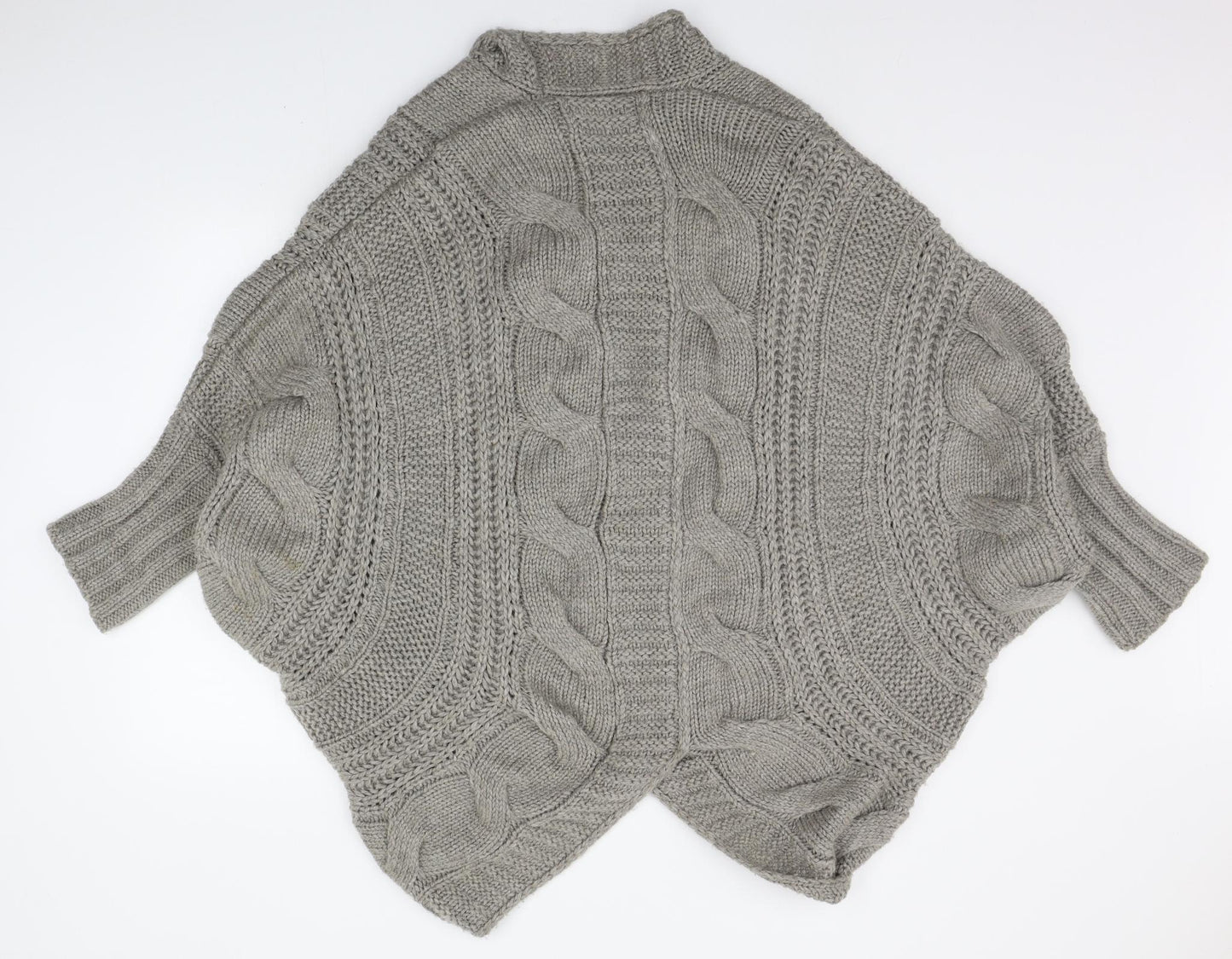 Zara Knit Womens Grey   Cardigan Jumper Size M