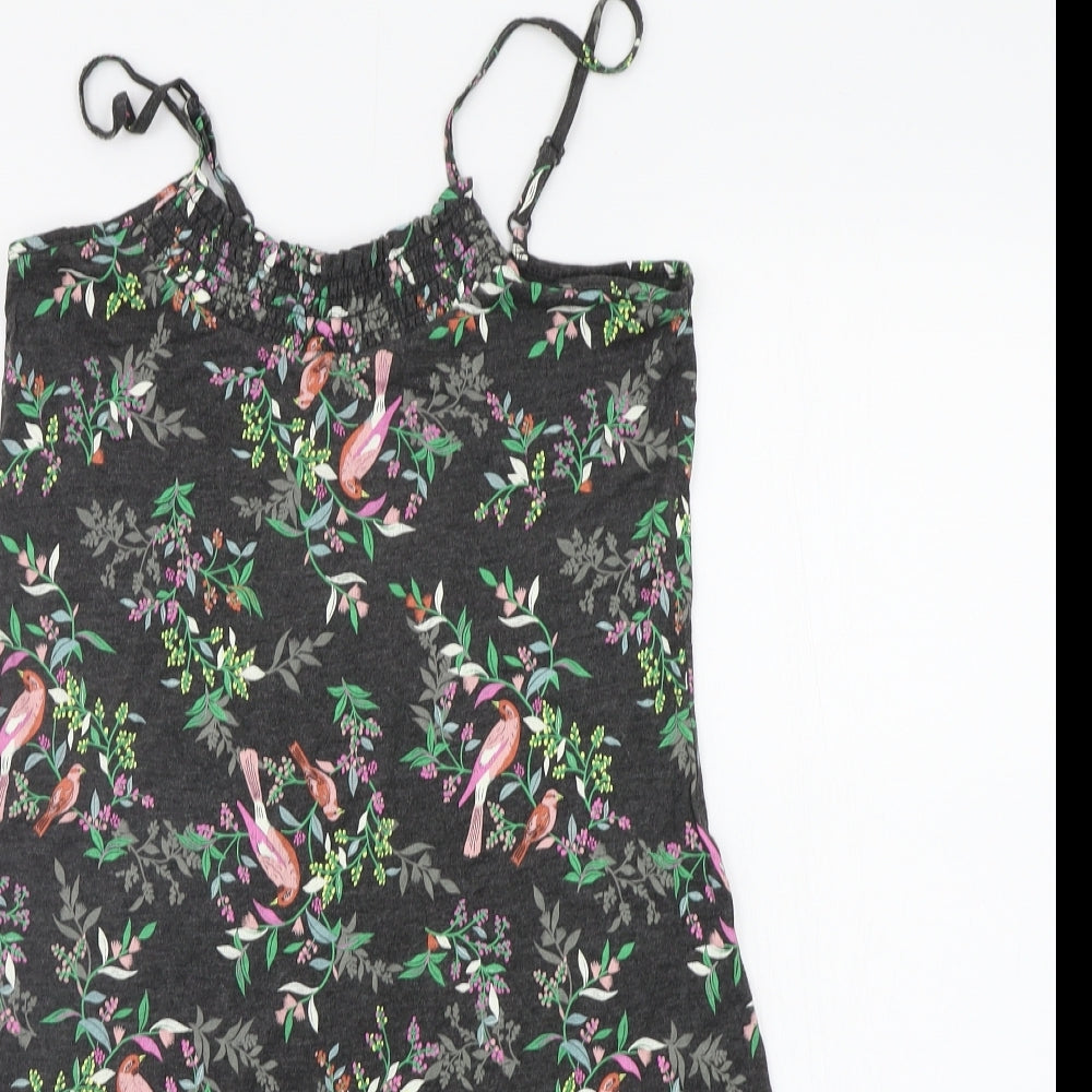 Marks and Spencer Womens Grey Floral  Top Dress Size 10