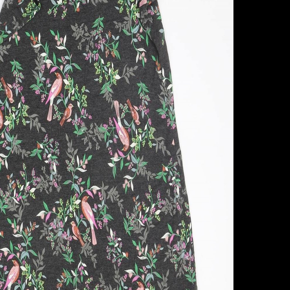 Marks and Spencer Womens Grey Floral  Top Dress Size 10