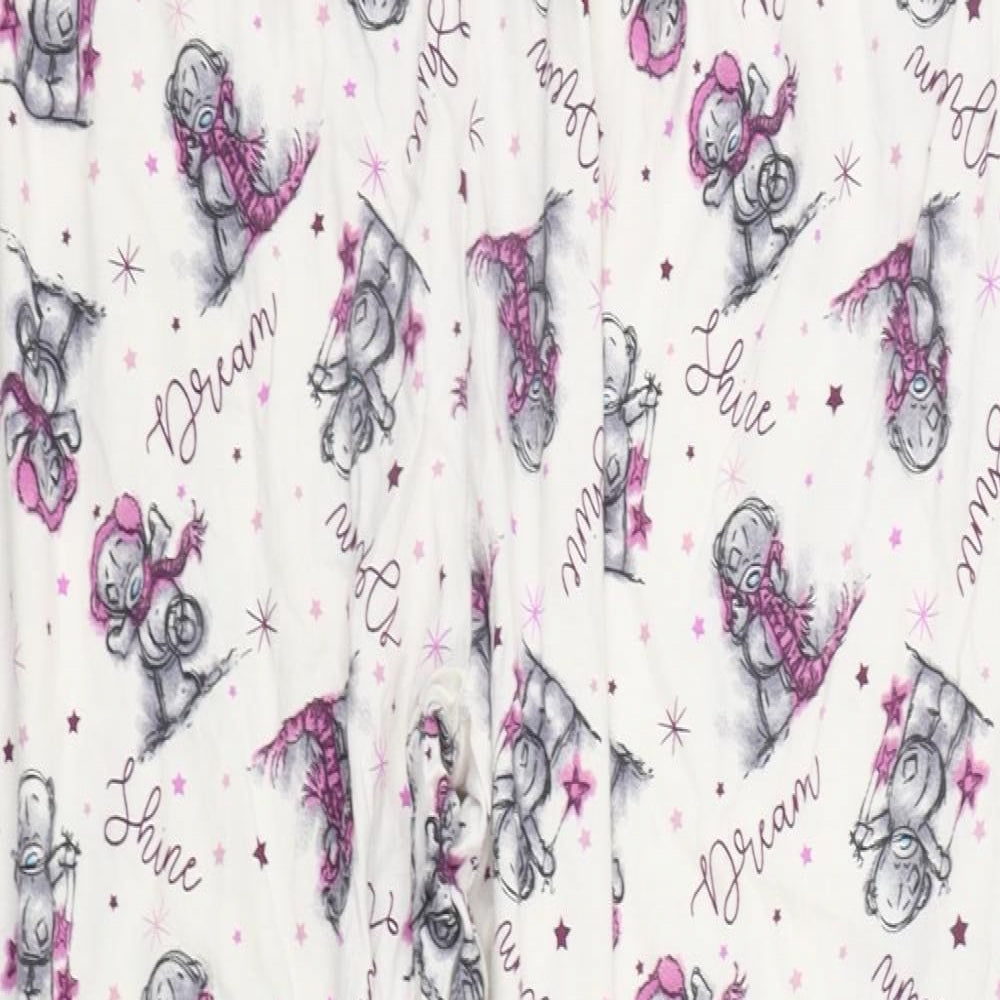 George Womens White Geometric  Top Pyjama Pants Size 20  - TATTY TEDDY