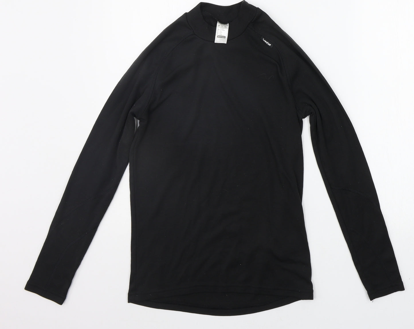 DECATHLON Girls Black   Basic T-Shirt Size S