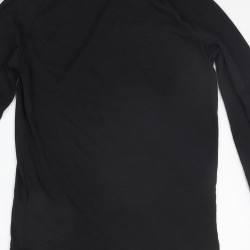 DECATHLON Girls Black   Basic T-Shirt Size S