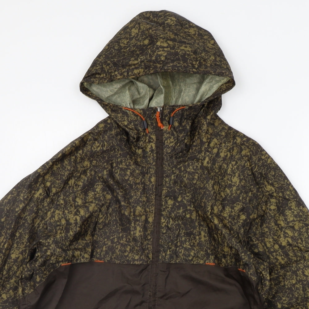 DECATHLON Womens Green Geometric  Jacket Coat Size S