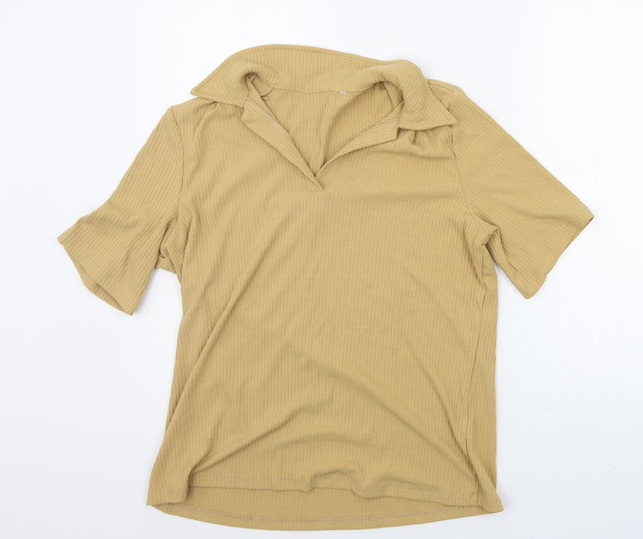 TU Womens Beige   Basic Polo Size 16