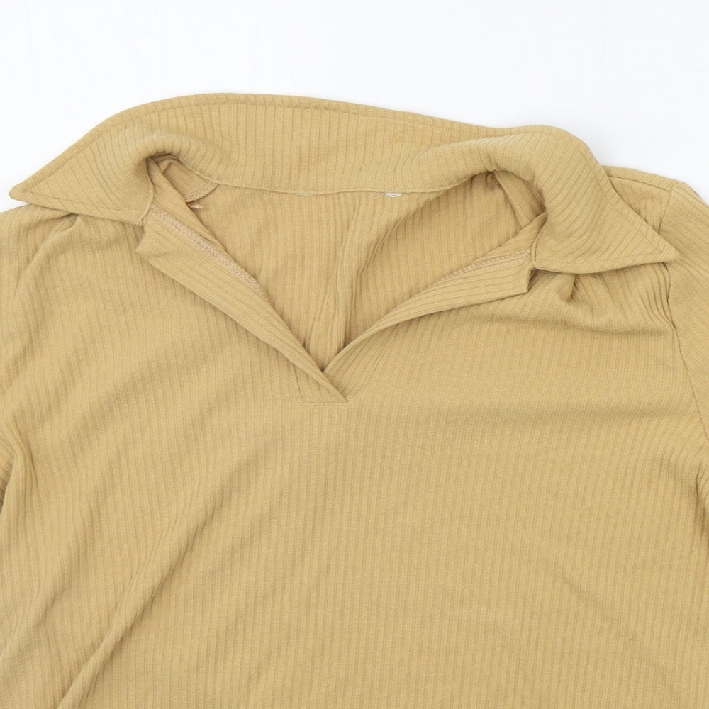 TU Womens Beige   Basic Polo Size 16