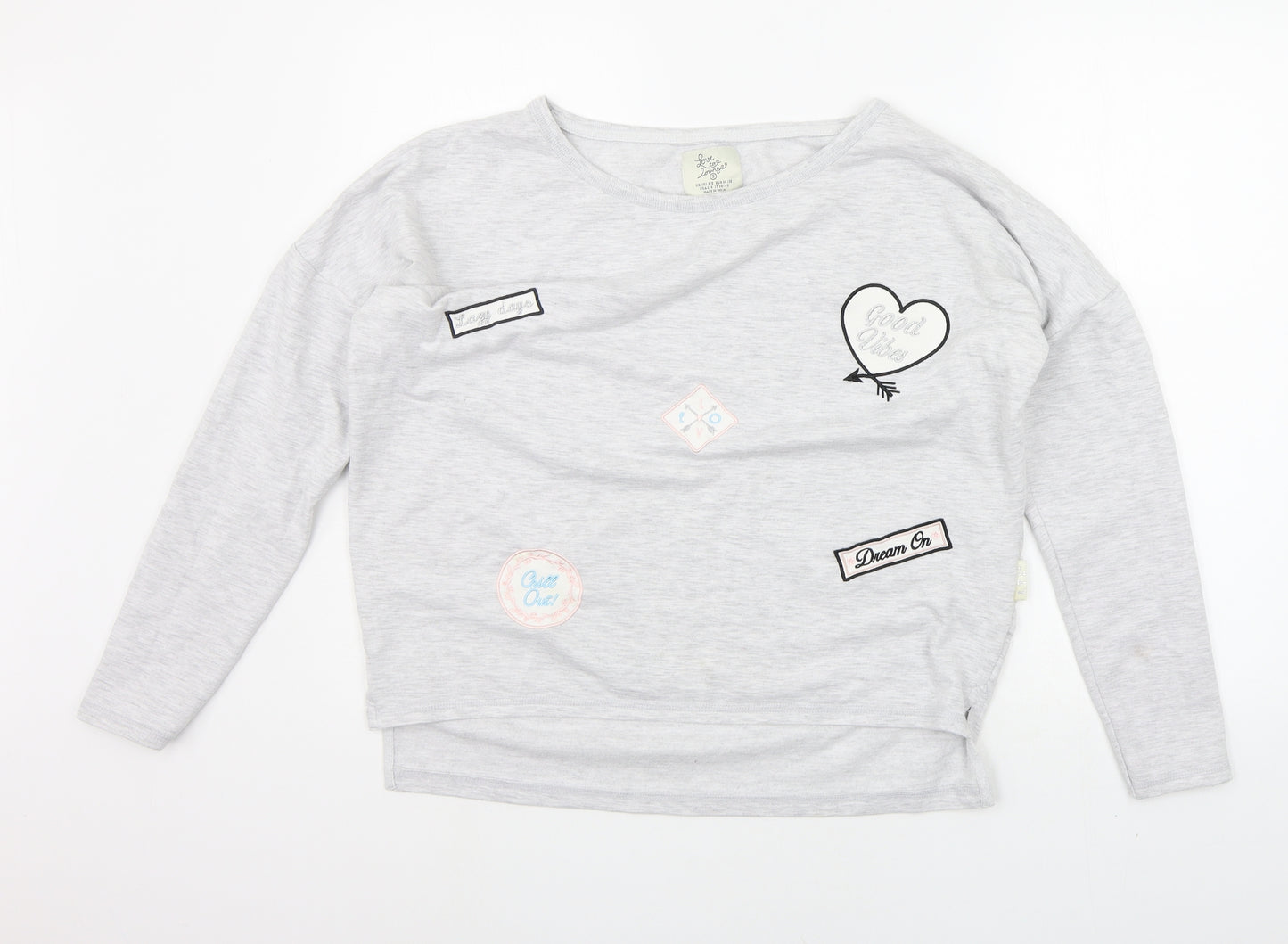 LOVE TO LOUNGE Womens Grey   Pullover Jumper Size S