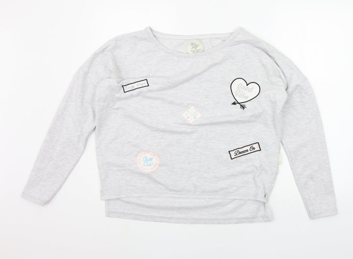 LOVE TO LOUNGE Womens Grey   Pullover Jumper Size S