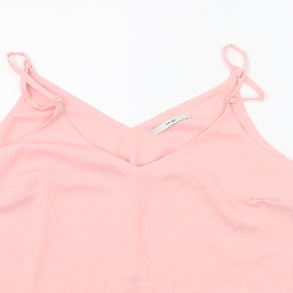 George Womens Pink   Basic Tank Size 16