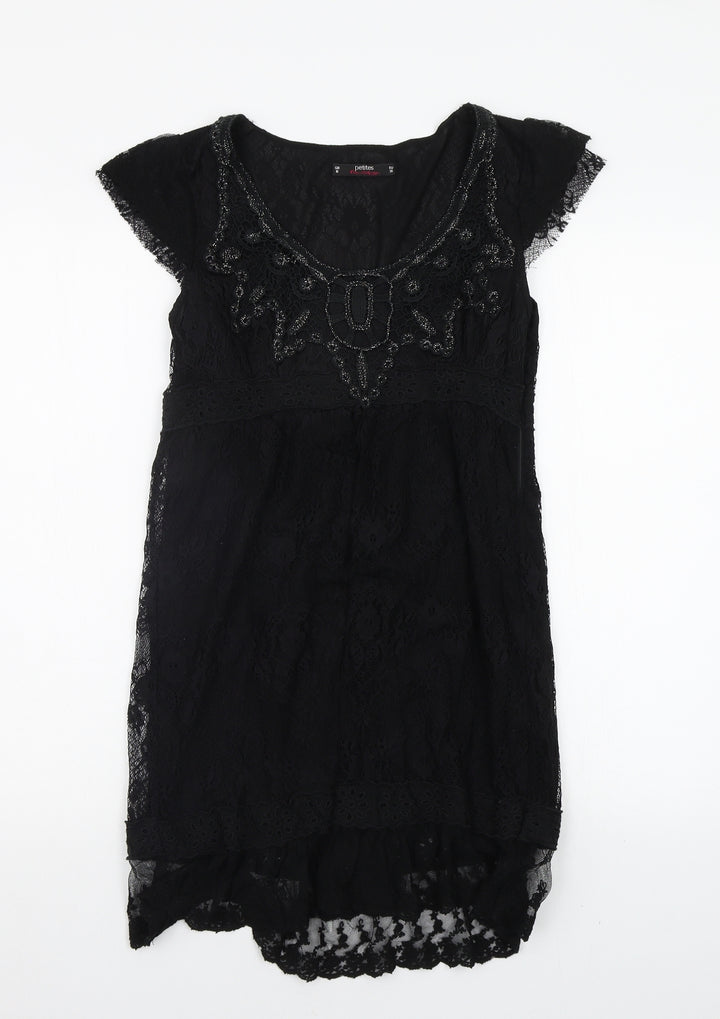 Miss Selfridge Womens Black   A-Line  Size 10
