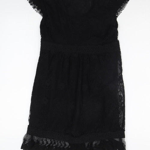 Miss Selfridge Womens Black   A-Line  Size 10