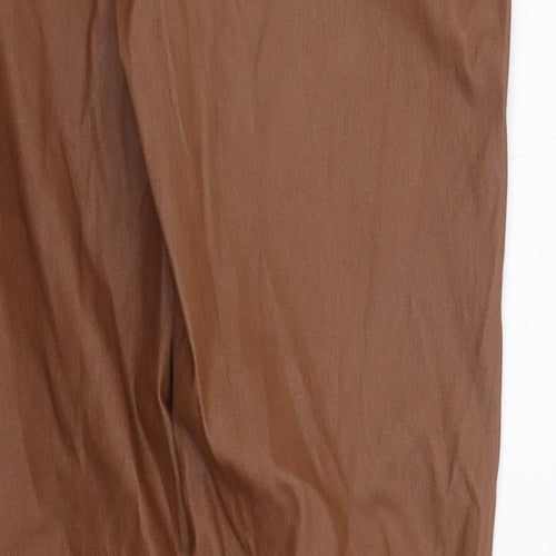 deniem co Womens Brown   Trousers  Size 12 L27 in