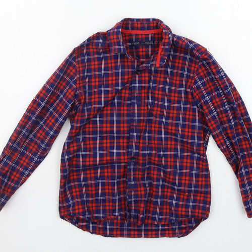 NEXT Boys Blue Check  Basic Button-Up Size 6 Years