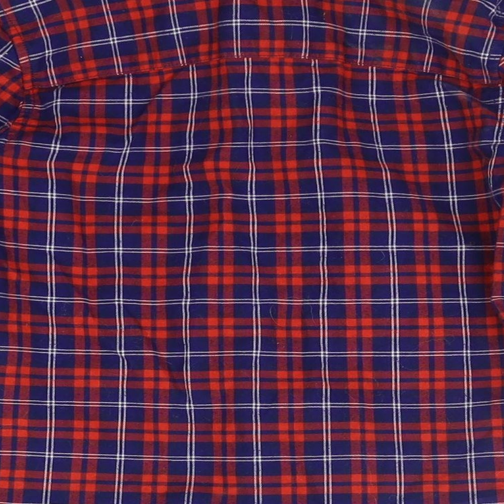NEXT Boys Blue Check  Basic Button-Up Size 6 Years