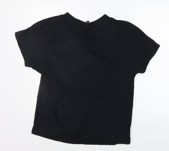 Donnay Womens Black Basic T-Shirt Size XL