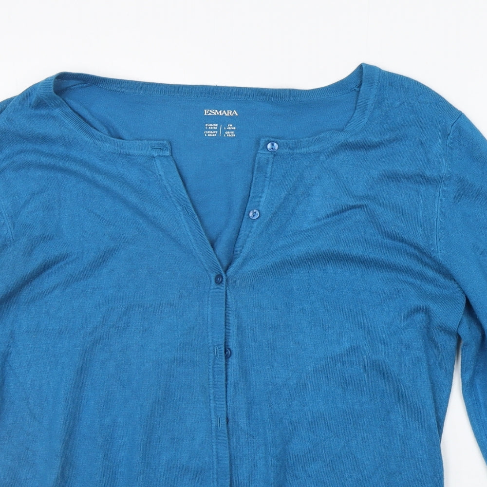 ESMARA Womens Blue   Cardigan Jumper Size L
