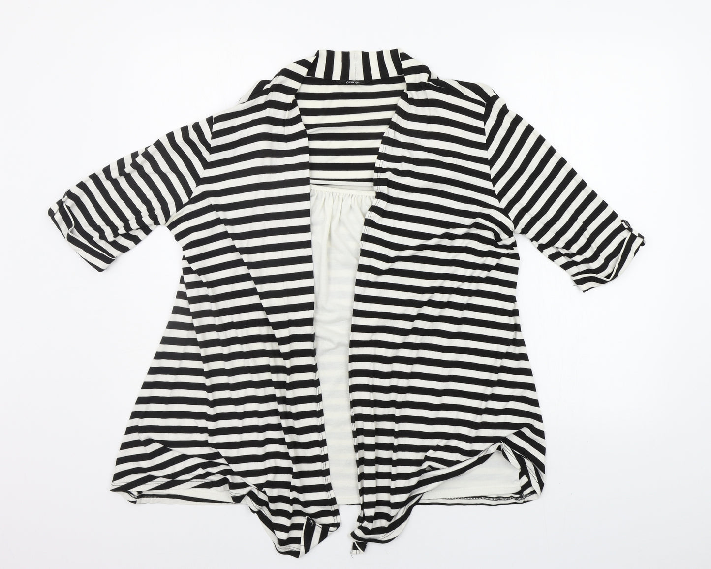 George Womens Black Striped  Pullover Jumper Size 14
