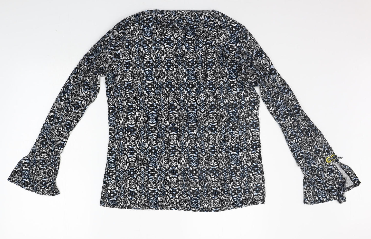 George Womens Grey Geometric  Pullover Jumper Size 16
