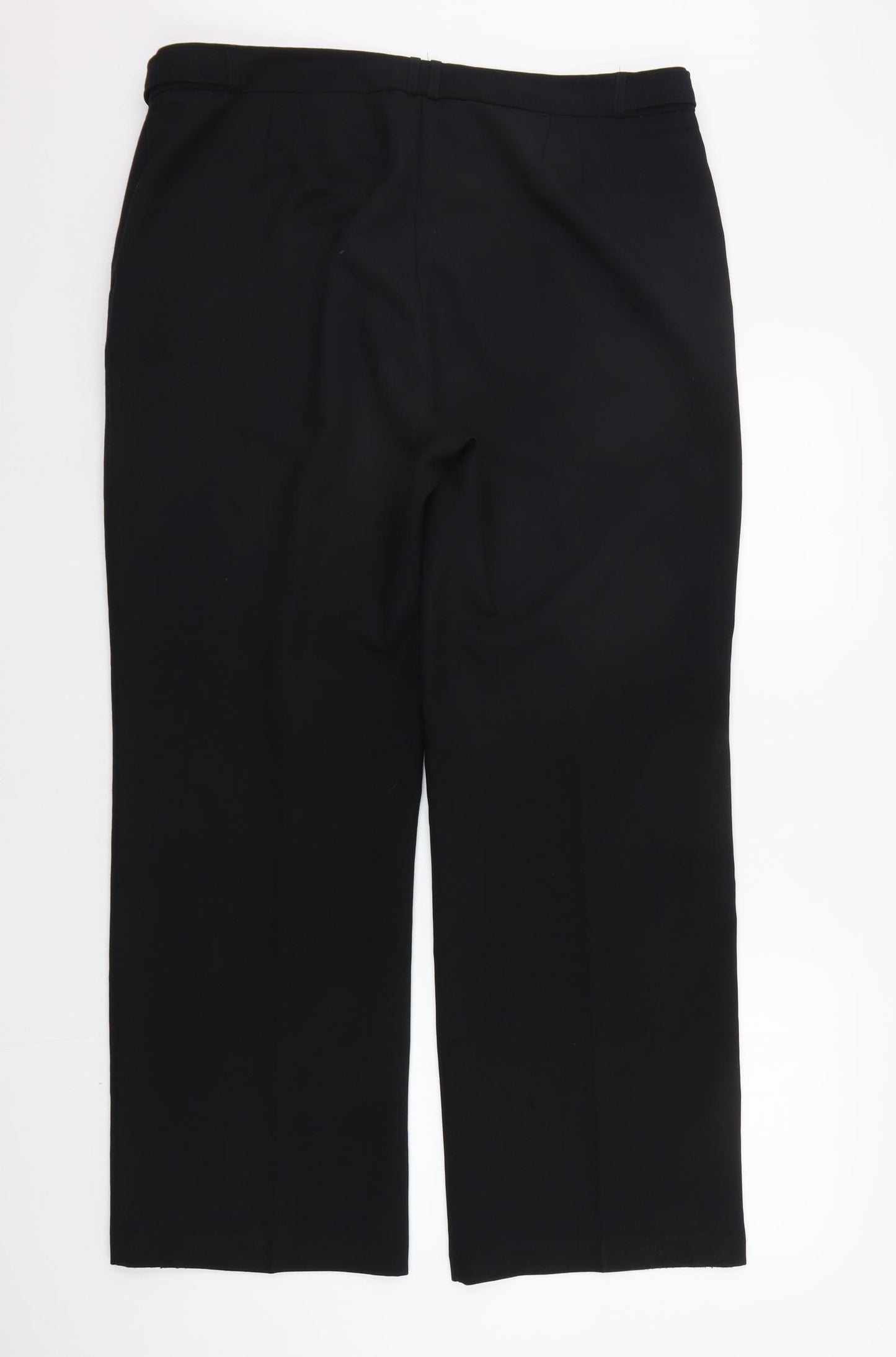 Peacocks Womens Black   Trousers  Size 18 L29 in