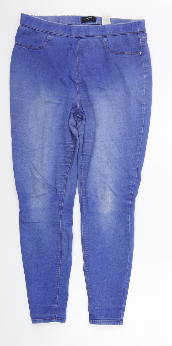 /DENIEM Womens Blue   Straight Jeans Size 12 L25 in