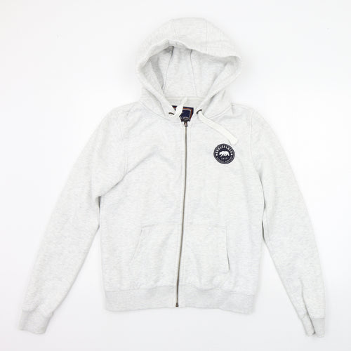 soulcat Womens Grey   Full Zip Hoodie Size 12