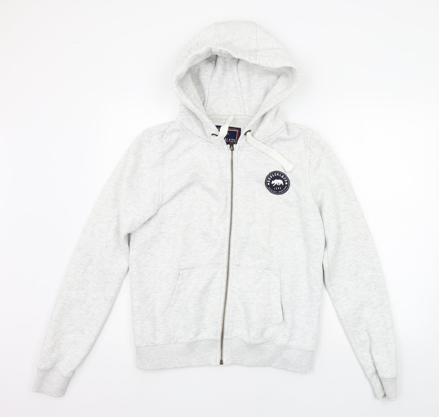 soulcat Womens Grey   Full Zip Hoodie Size 12