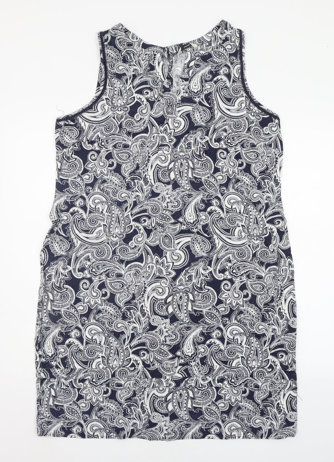 George Womens Blue Geometric  A-Line  Size 16