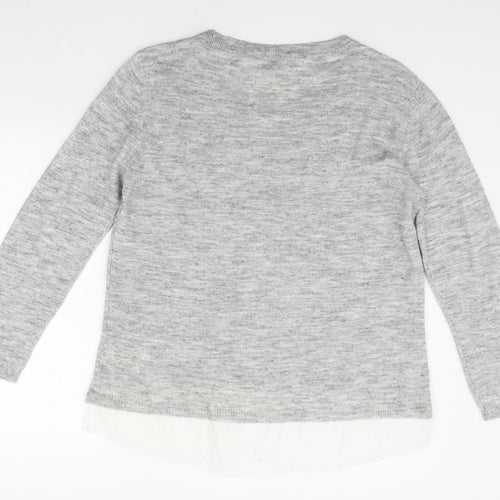 ESMARA Womens Grey   Pullover Jumper Size L
