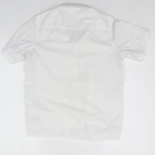 Marks and Spencer Boys White   Basic Button-Up Size 12-13 Years