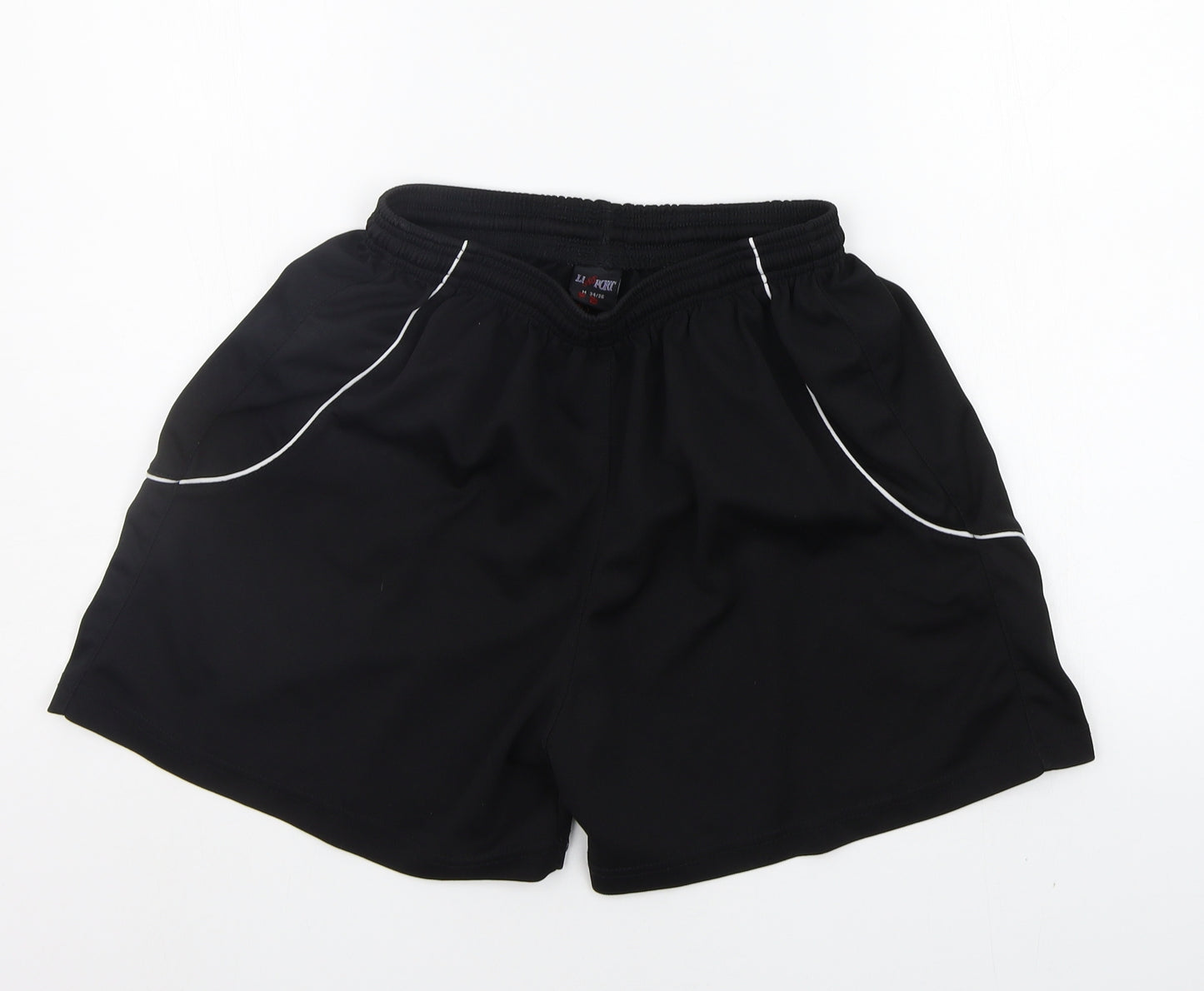LISPORT Boys Black   Sweat Shorts Size M