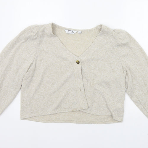 Dorothy Perkins Womens Beige   Cardigan Jumper Size 16