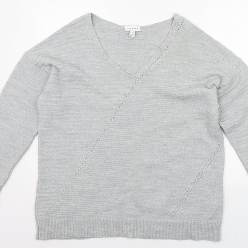 Topshop Womens Grey   Pullover Jumper Size M