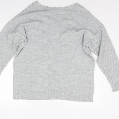 Topshop Womens Grey   Pullover Jumper Size M