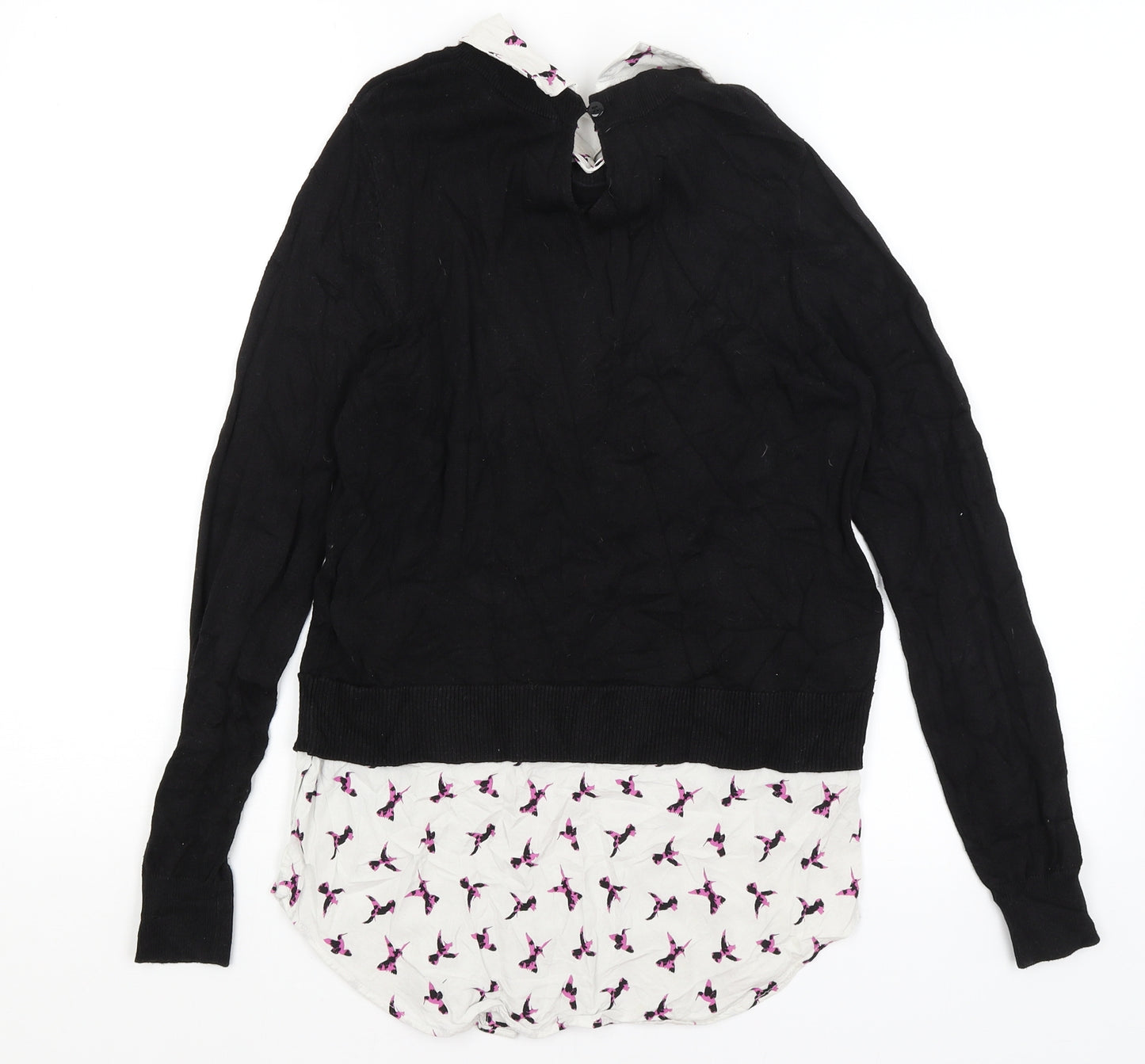 Oasis Womens Black   Pullover Jumper Size S