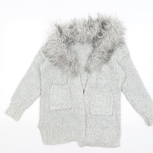 George Womens Grey   Wrap Jumper Size 8