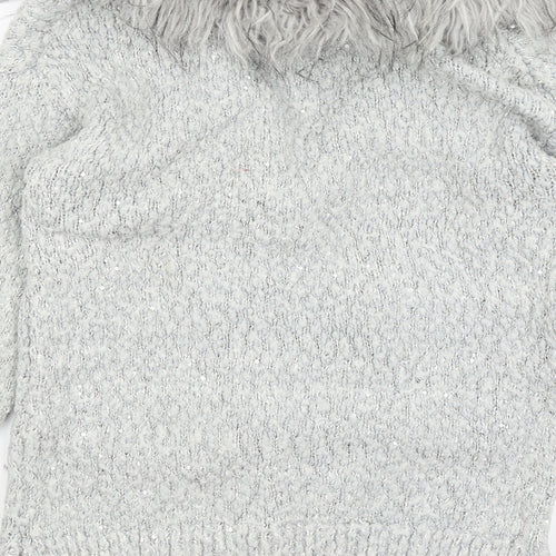 George Womens Grey   Wrap Jumper Size 8