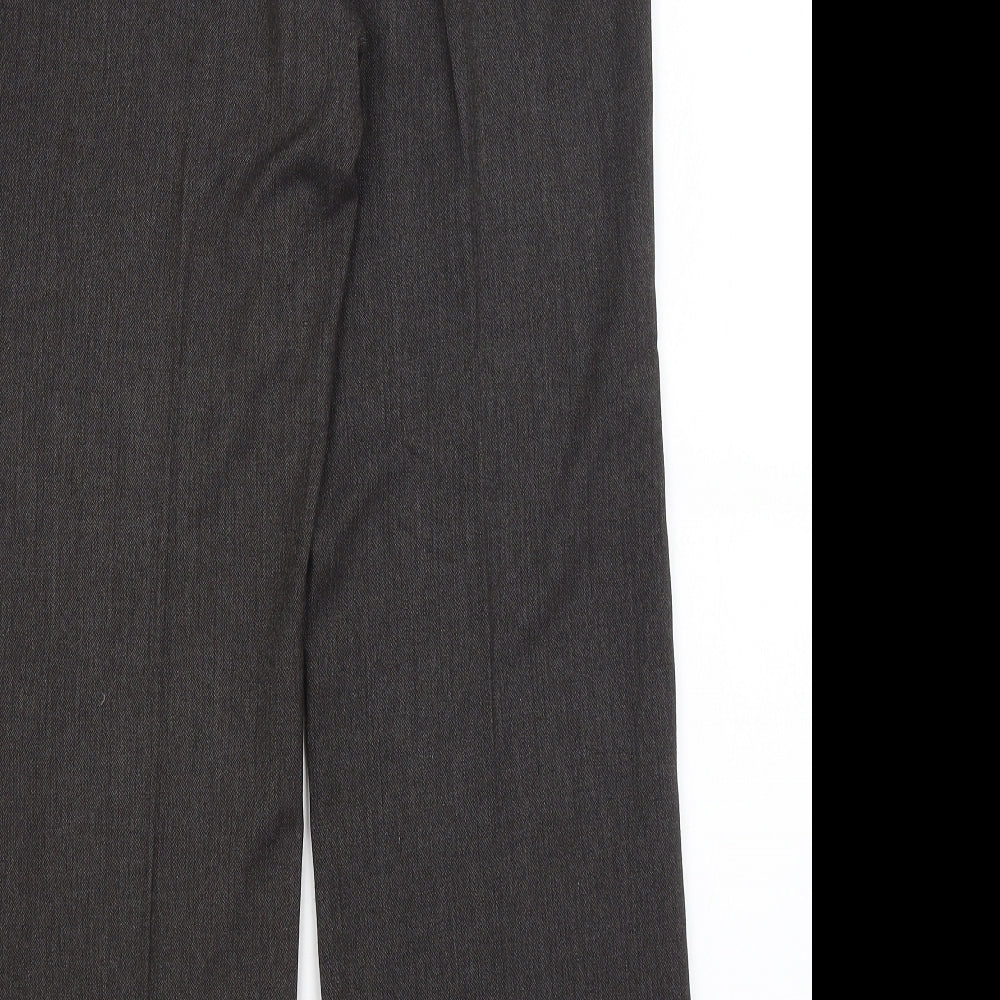 M&S Womens Grey   Dress Pants Trousers Size 12 L30 in