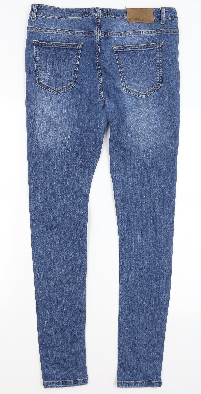 Bee Inspired Mens Blue   Skinny Jeans Size 34 in L30 in