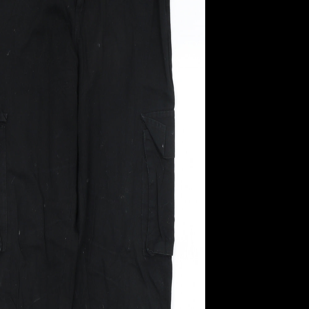 Missguided Womens Black   Cargo Trousers Size 8 L29 in