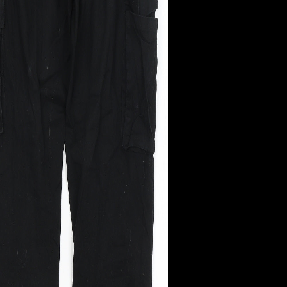 Missguided Womens Black   Cargo Trousers Size 8 L29 in