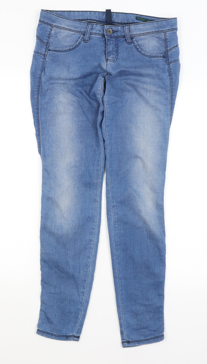Benneton Womens Blue Tapered Jeans Size 28 in L28.5 in