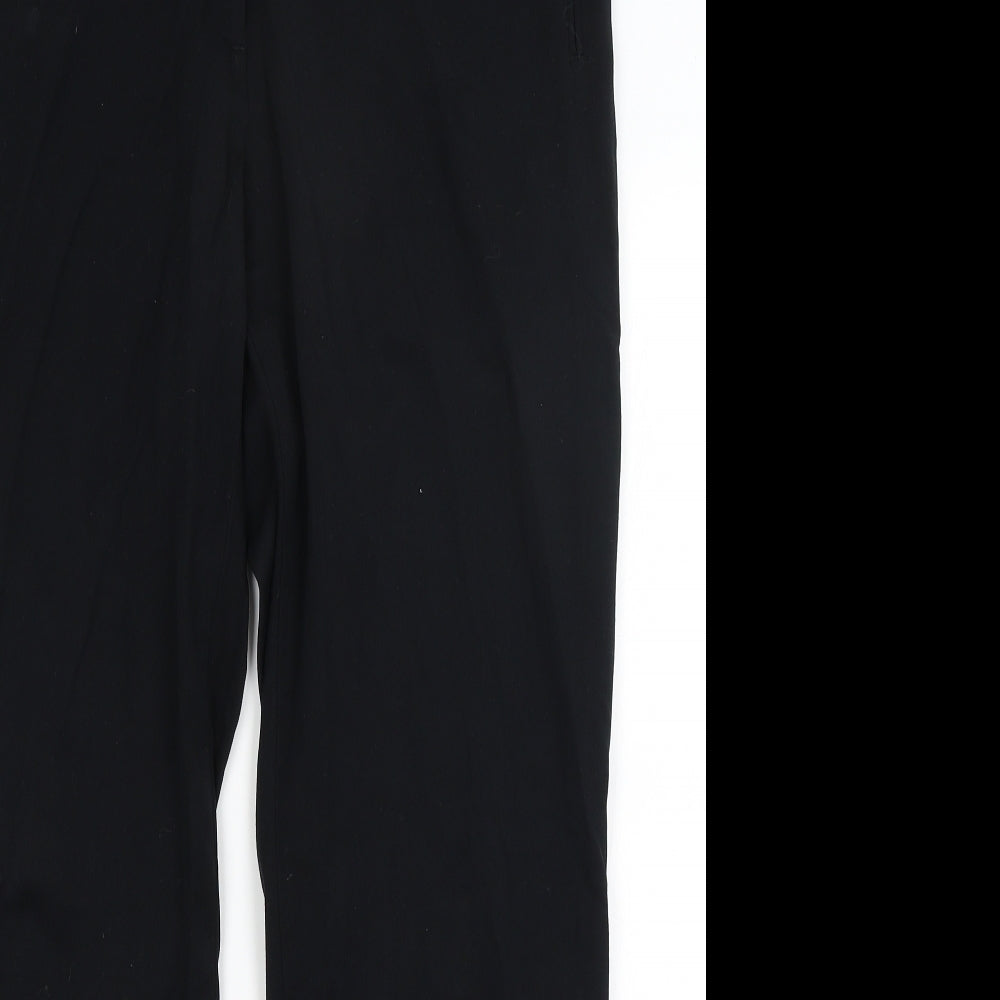 M&S Womens Black   Trousers  Size 16 L30 in