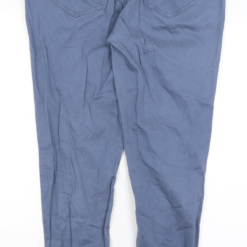 Fresh Made Womens Blue   Chino Trousers Size L L29 in
