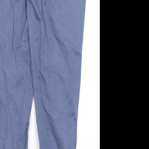 Fresh Made Womens Blue   Chino Trousers Size L L29 in