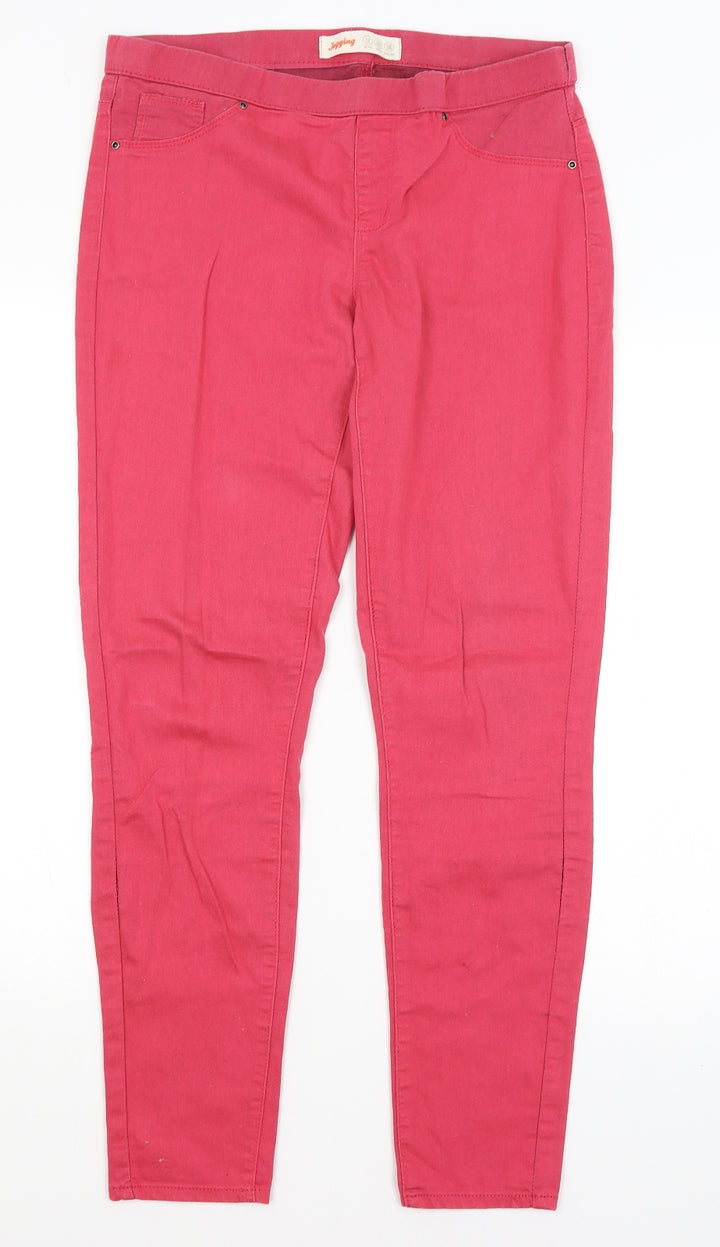 Denim Co Womens Pink Jegging Jeans Size 12 L30 in