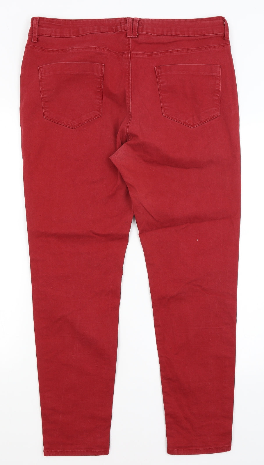 M&S Womens Red   Jegging Jeans Size 18 L28 in