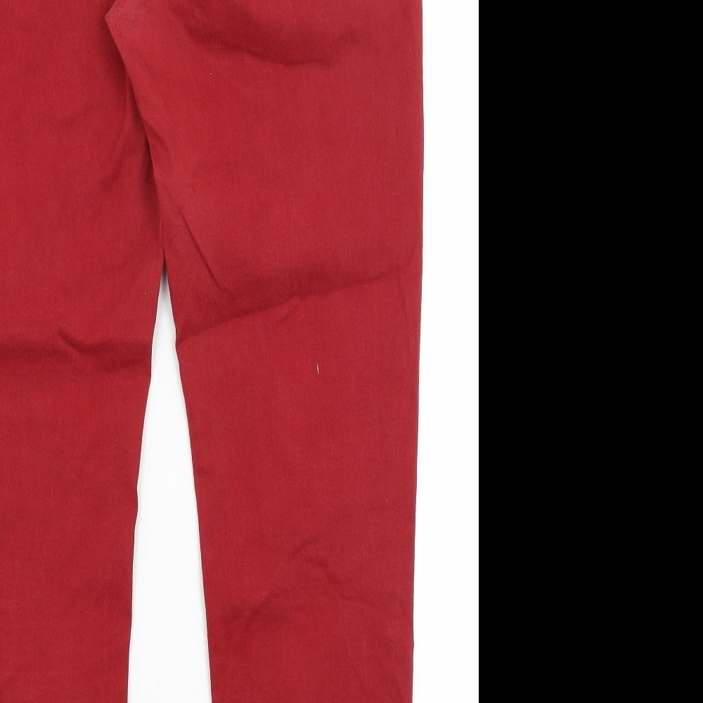 M&S Womens Red   Jegging Jeans Size 18 L28 in