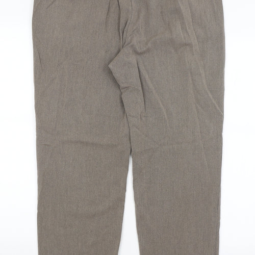 M&S Womens Brown   Trousers  Size 16 L27.5 in